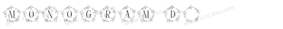 MONOGRAM D字体转换
